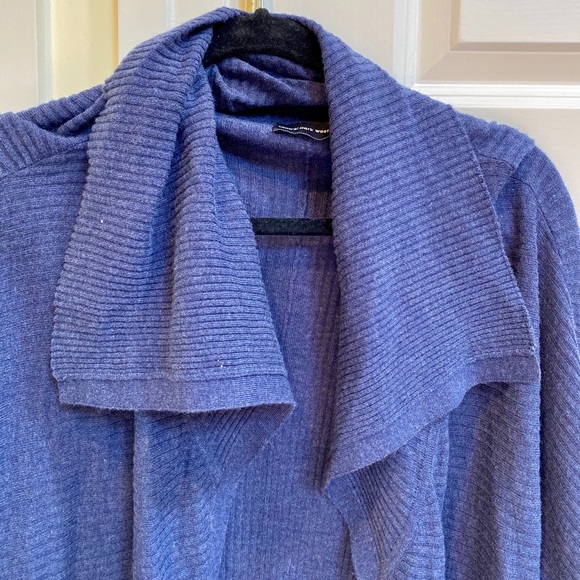 Central Park West Navy Poncho Sweater - Picture 5 of 6